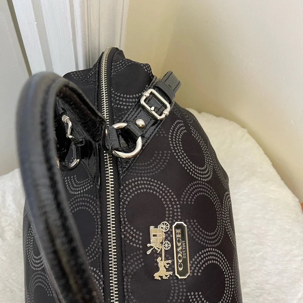 Coach Madison Dotted Op Art Large Sophia Satchel